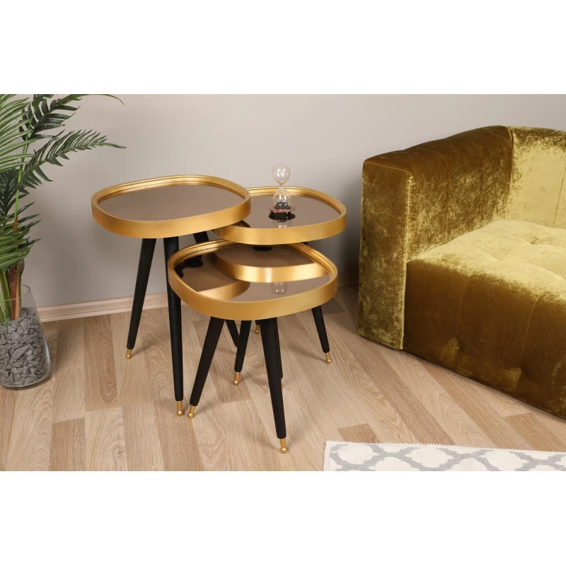 Set 3 Masute Cafea Auriuii Alys  - 1