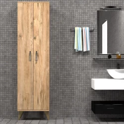 Dulap de baie 49 X 184.6 X 32 cu rafturi BDL0102  - 1