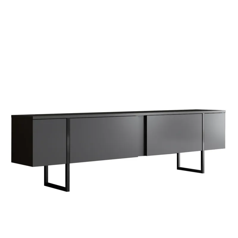Comoda TV 180 X 30 X 50 Luxe - Anthracite, Black  - 6