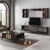 Set Mobilier Living 2 piese Gold Set - Anthracite, Walnut - 2