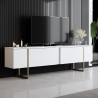 Set Mobilier Living 2 piese Luxe Set - White, Gold - 5