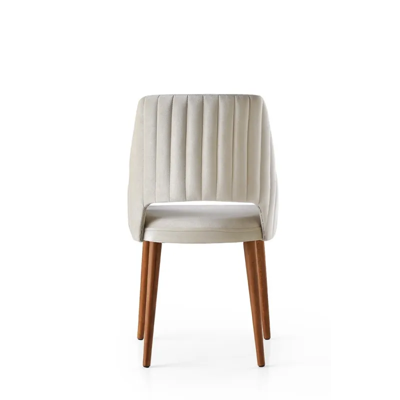 Set 4 Scaune Bucatarie Acelya - Cream - 1  - 3
