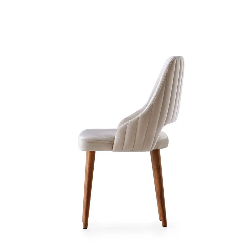 Set 4 Scaune Bucatarie Acelya - Cream - 1  - 4