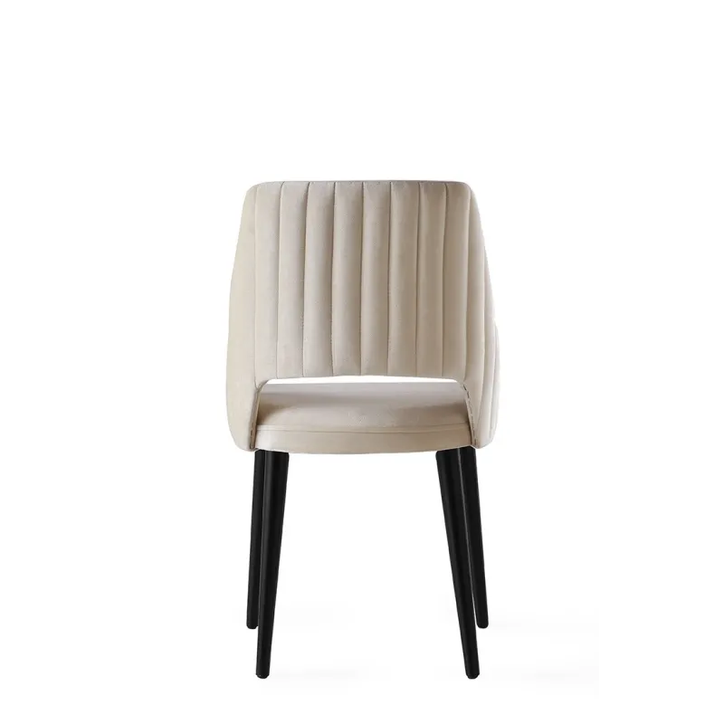 Set 4 Scaune Bucatarie Acelya - Cream - 3  - 3