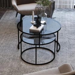Set 2 Masute Cafea Tokyo - Black 60  - 1