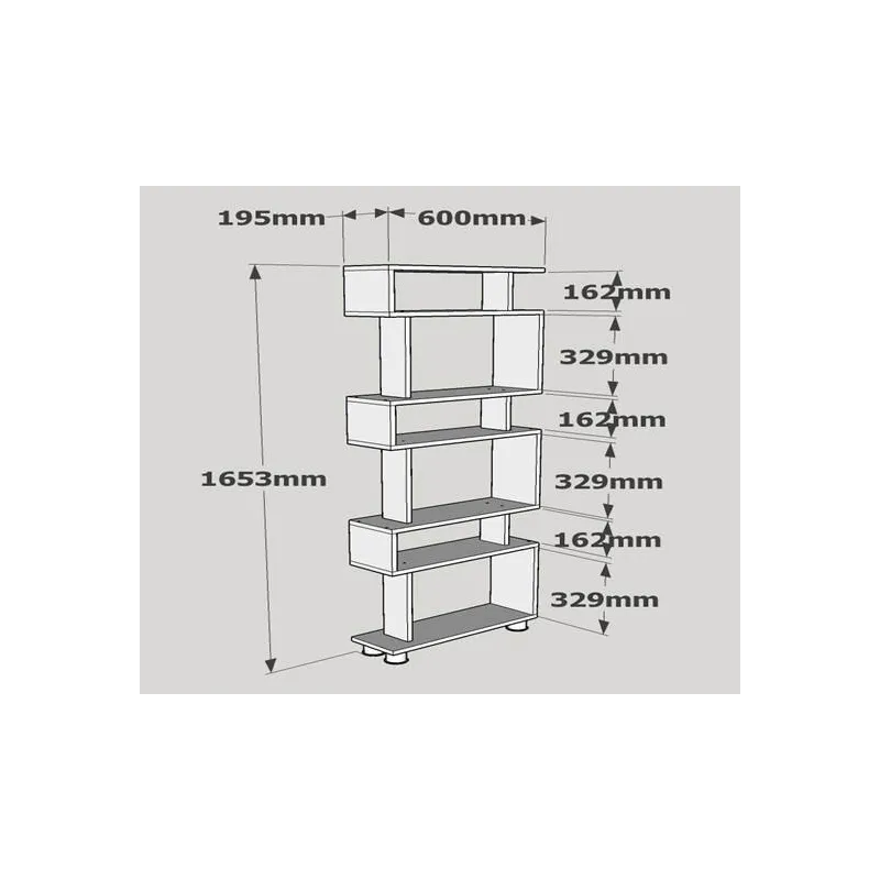 Raft 60 X 165 X 19.5 Blok - White  - 4