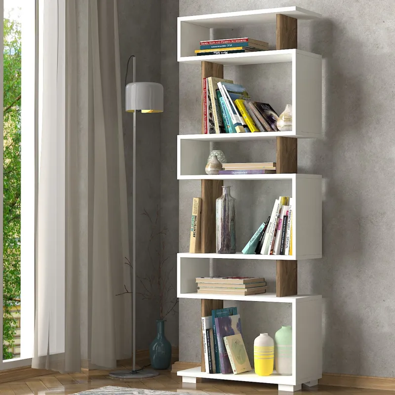 Raft 60 X 165 X 19.5 Blok - White, Walnut  - 1
