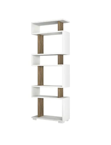 Raft 60 X 165 X 19.5 Blok - White, Walnut  - 3