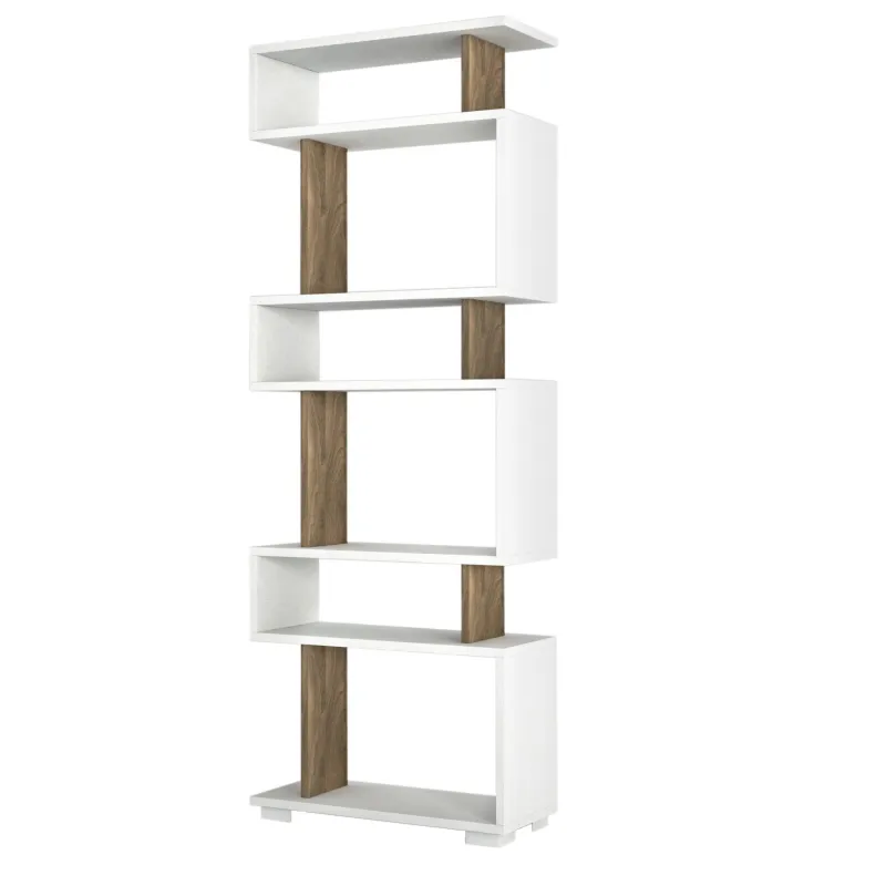 Raft 60 X 165 X 19.5 Blok - White, Walnut  - 3