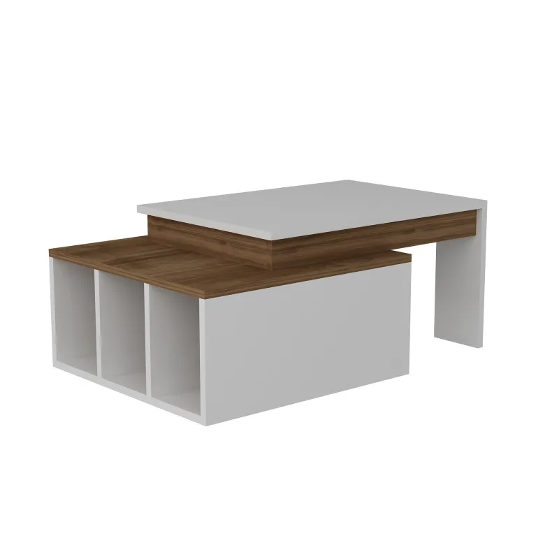 Masa de cafea 90 X 37.4 X 60 Kolarado - White, Wanut  - 6