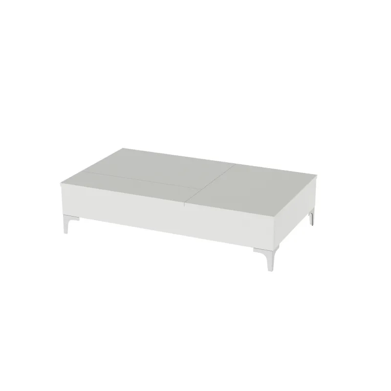 Masa Cafea cu Spatiu Depozitare 121 X 28 X 69.2 Esinti - White  - 3