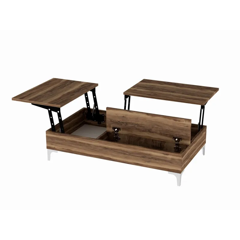Masa Cafea Cu Spatiu Depozitare 121 X 28 X 69.2 Esinti - Walnut  - 4