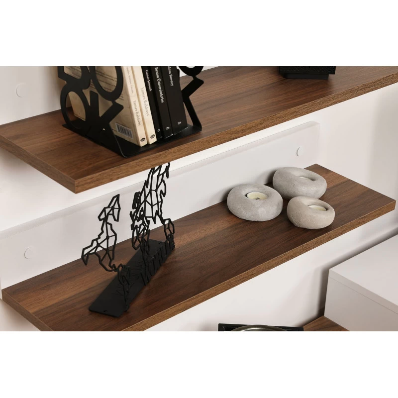 Comoda TV 180 X 41.7 X 29.5 Nirvana - Teak, White  - 5