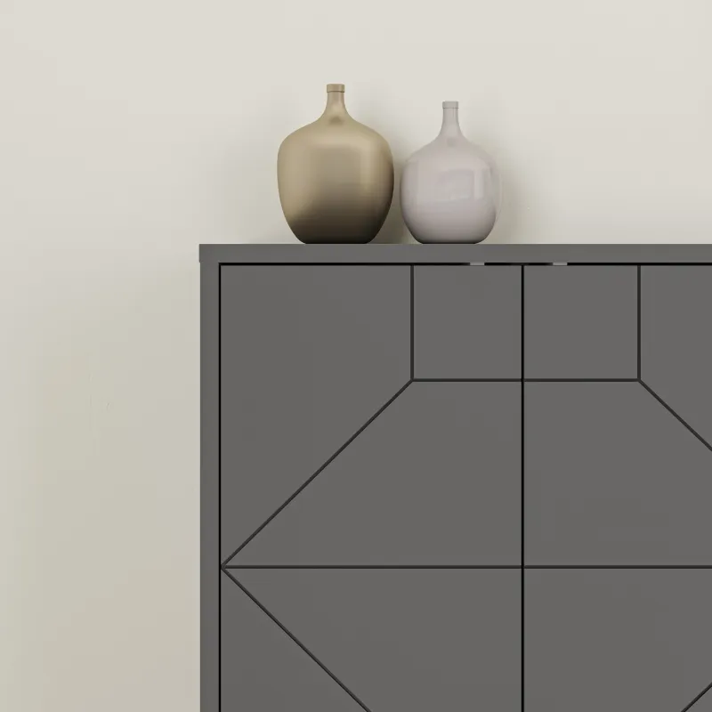 Dulap tip Consola Dune - Anthracite 183.8 X 77.4 X 35  - 4