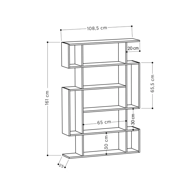 Raft Mito - Sonoma Oak, Anthracite 110 X 161 X 25.5  - 3