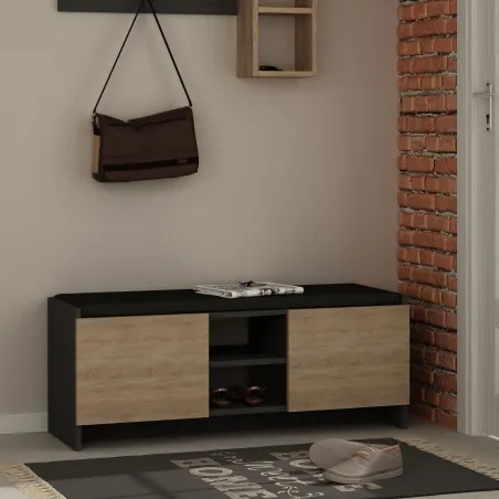 Dulap Hol cu Polite Zulla - Anthracite, Sonomo 110 X 43 X 37  - 1
