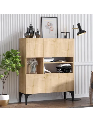 Dulap Tip Consola Krista - Sapphire Oak 100 X 35 X 125 - 2