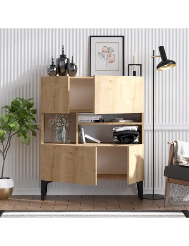 Dulap Tip Consola Krista - Sapphire Oak 100 X 35 X 125  - 3