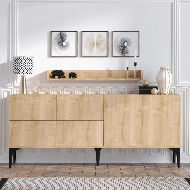 Dulap Tip Consola Stella - Sapphire Oak 180 X 55 X 40  - 1