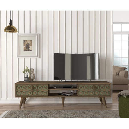 Comoda TV Valente (TV Sehpasi) - Walnut 180 X 46.2 X 29.5 - 1