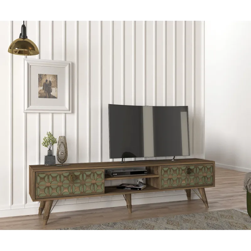 Comoda TV Valente (TV Sehpasi) - Walnut 180 X 46.2 X 29.5  - 2