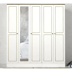Dulap Ravenna 5 Kapili - White 175 X 194 X 47.2 - 2