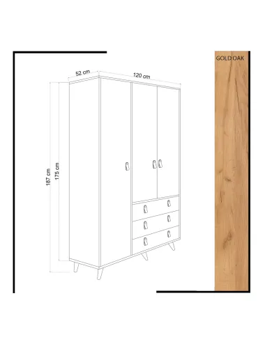 Dulap Franky 120 X 187 X 52  - 5