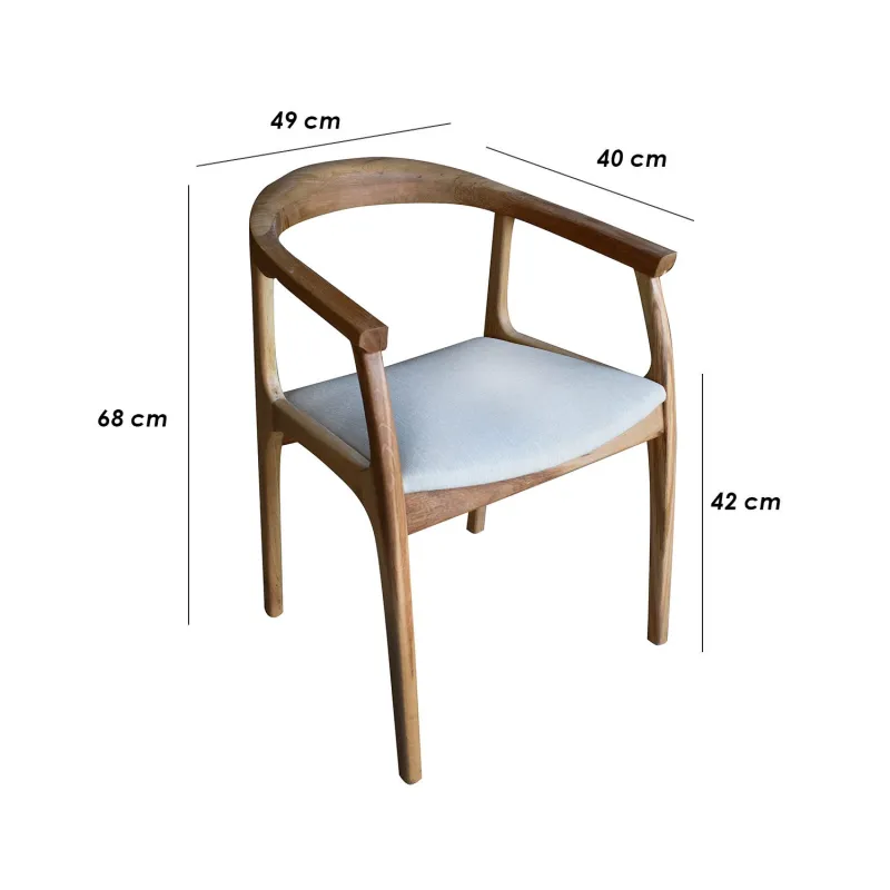 Scaun din Lemn de Fag Porto 42 X 49 X 40  - 5