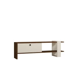 Comoda TV Gaye - Walnut, White 120 X 36.8 X 25  - 5