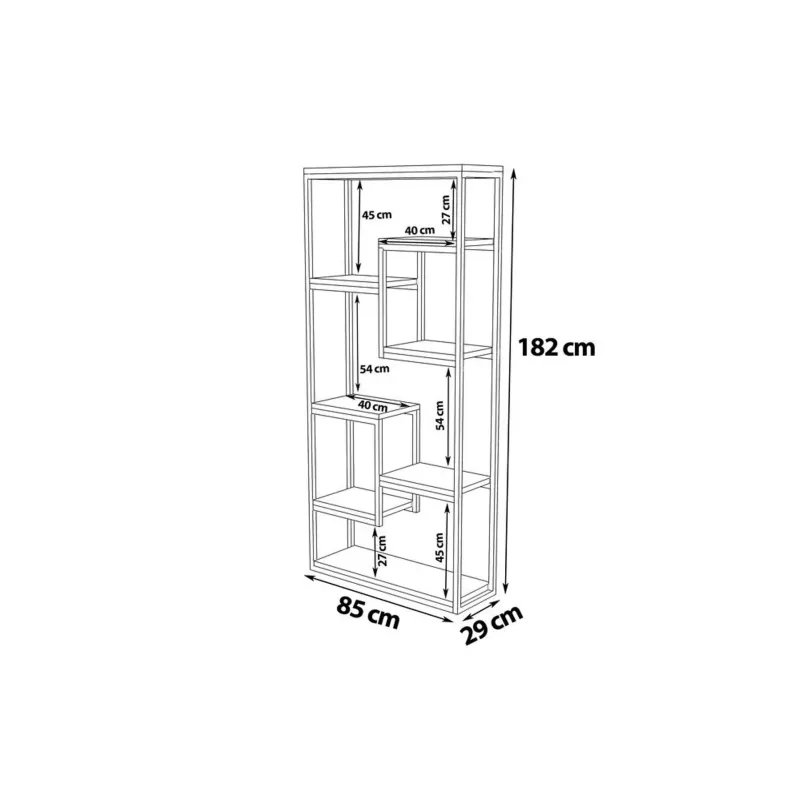 Raft Emina - Walnut 182 X 85 X 29  - 4
