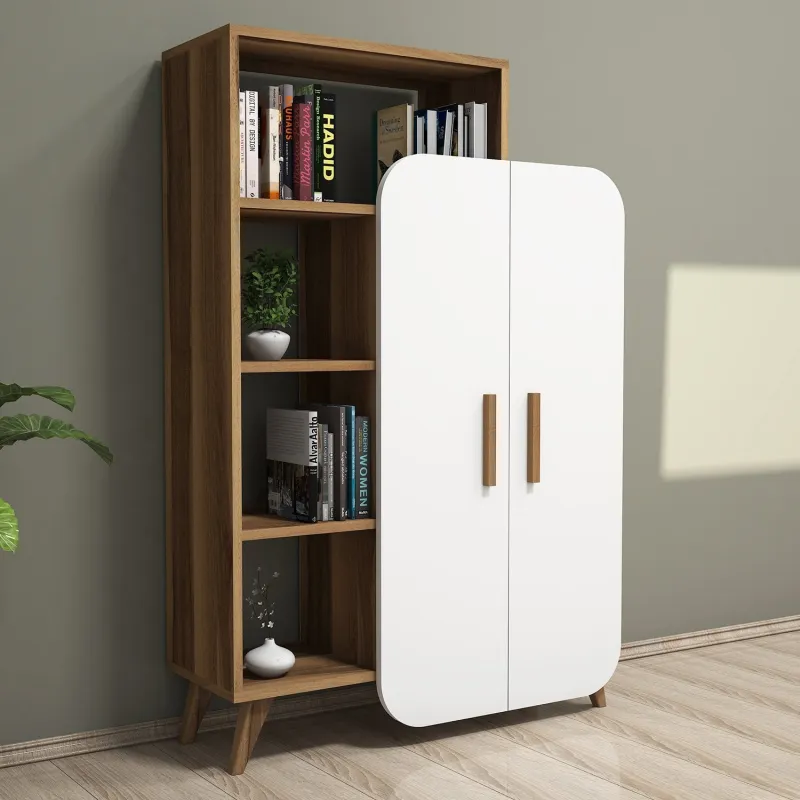 Raft cu Dulapior Form - Walnut, White  - 1