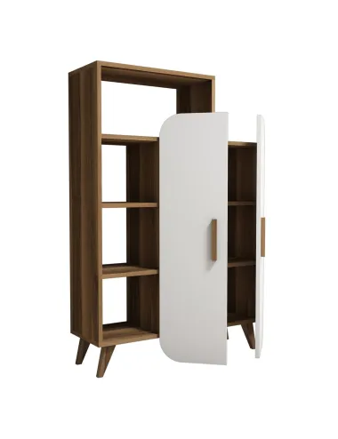 Raft cu Dulapior Form - Walnut, White  - 2