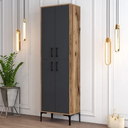 Dulap Multifunctional Berlin A - Walnut, Anthracite - 1
