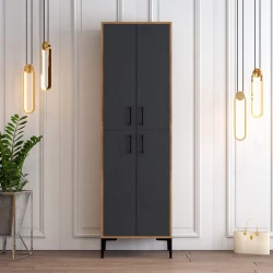 Dulap Multifunctional Berlin A - Walnut, Anthracite - 2