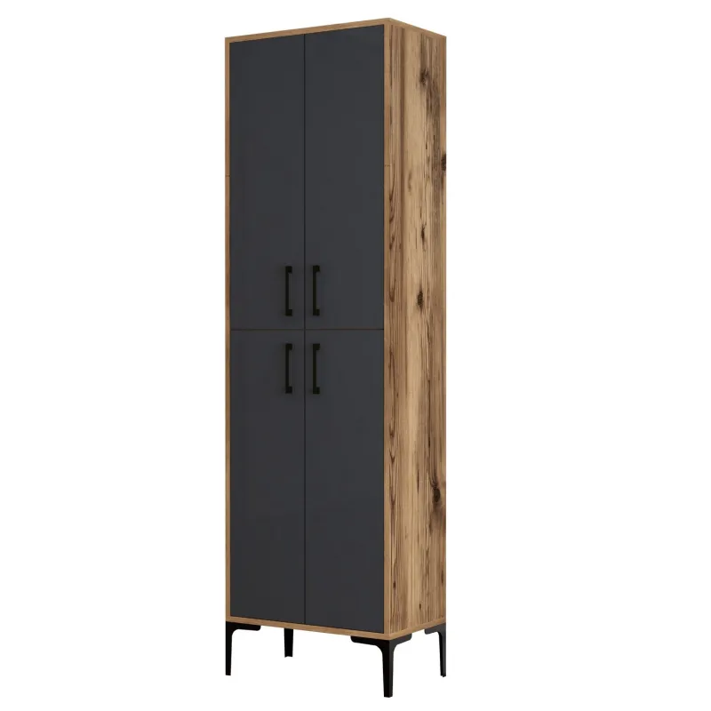 Dulap Multifunctional Berlin A - Walnut, Anthracite  - 5