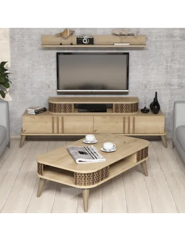 Set Mobilier Eylul - Oak 3 piese - 1