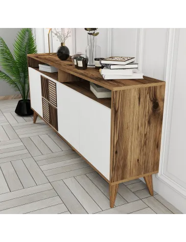 Dulap Tip Consola Milan - Walnut, White 180 X 78.6 X 35  - 4