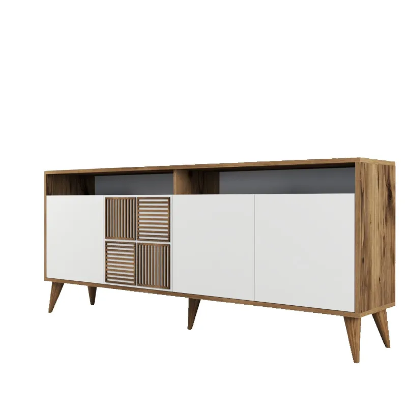 Dulap Tip Consola Milan - Walnut, White 180 X 78.6 X 35  - 6