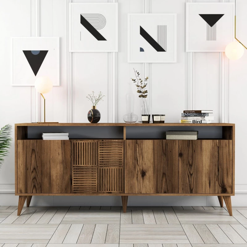 Dulap Tip Consola Milan - Walnut 180 X 78.6 X 35  - 1