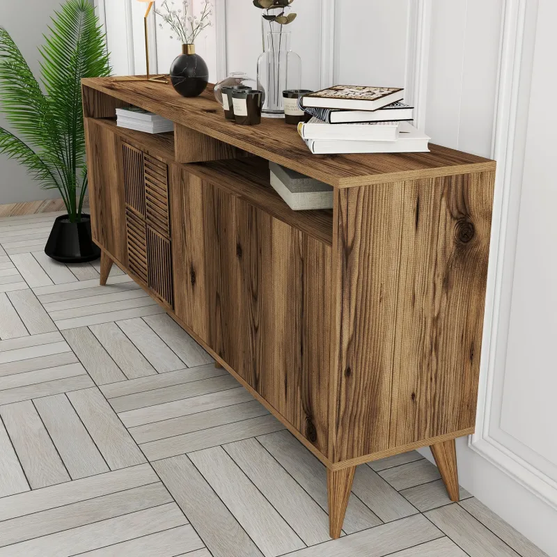 Dulap Tip Consola Milan - Walnut 180 X 78.6 X 35  - 4