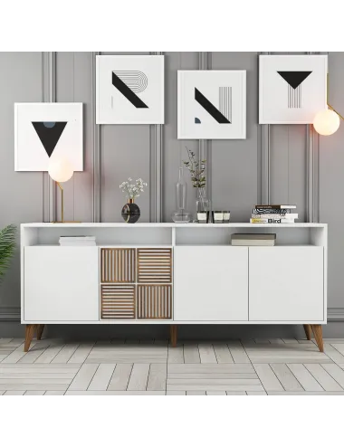 Dulap Tip Consola Milan - White 180 X 78.6 X 35 - 1