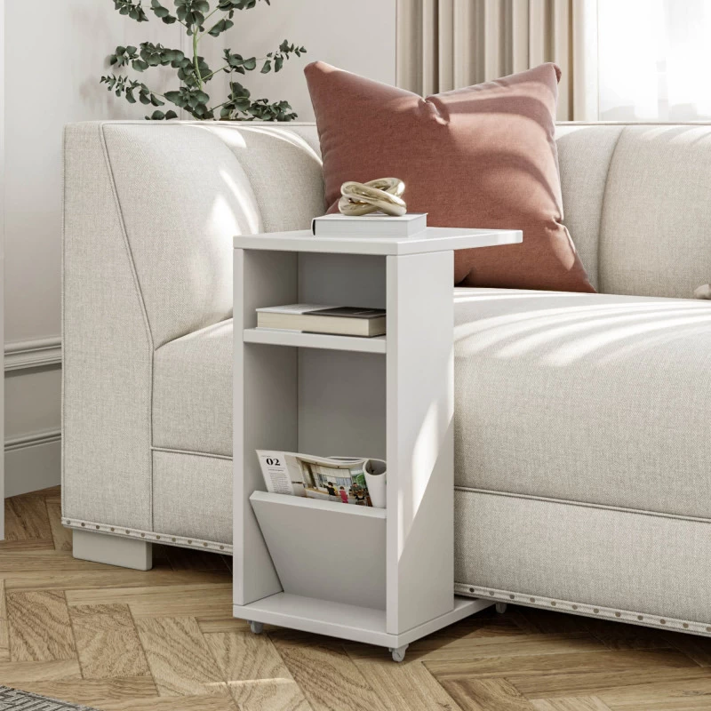 Masa Servire Cafea la Pat Filinta - White 30 X 63 X 40  - 1