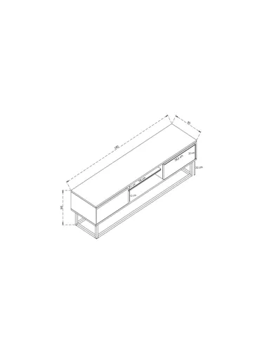 Comoda TV Belinda 180 X 50 X 40  - 6