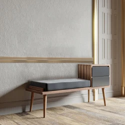 Banca Incaltat cu Dulapior Pentru Hol Fiume 120 X 40 X 45  - 1