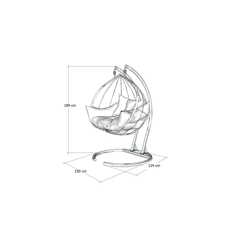 Balansoar exterior sau interior Hanedan - Anthracite  - 6