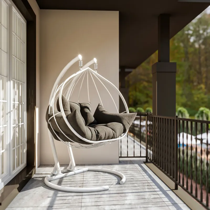 Balansoar Interior sau Exterior Hanedan - Anthracite, White  - 3