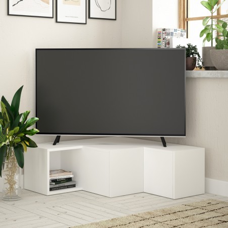 Comoda TV de colt Compact - White 90 X 32 X 92 - 1