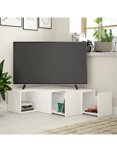 Comoda TV de colt Compact - White 90 X 32 X 92 - 2