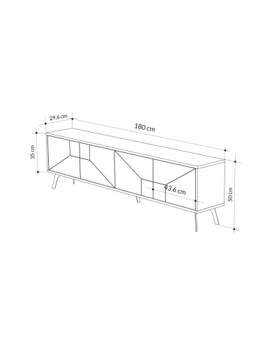 Comoda TV Dune - Oak 180 X 50 X 29.6  - 6