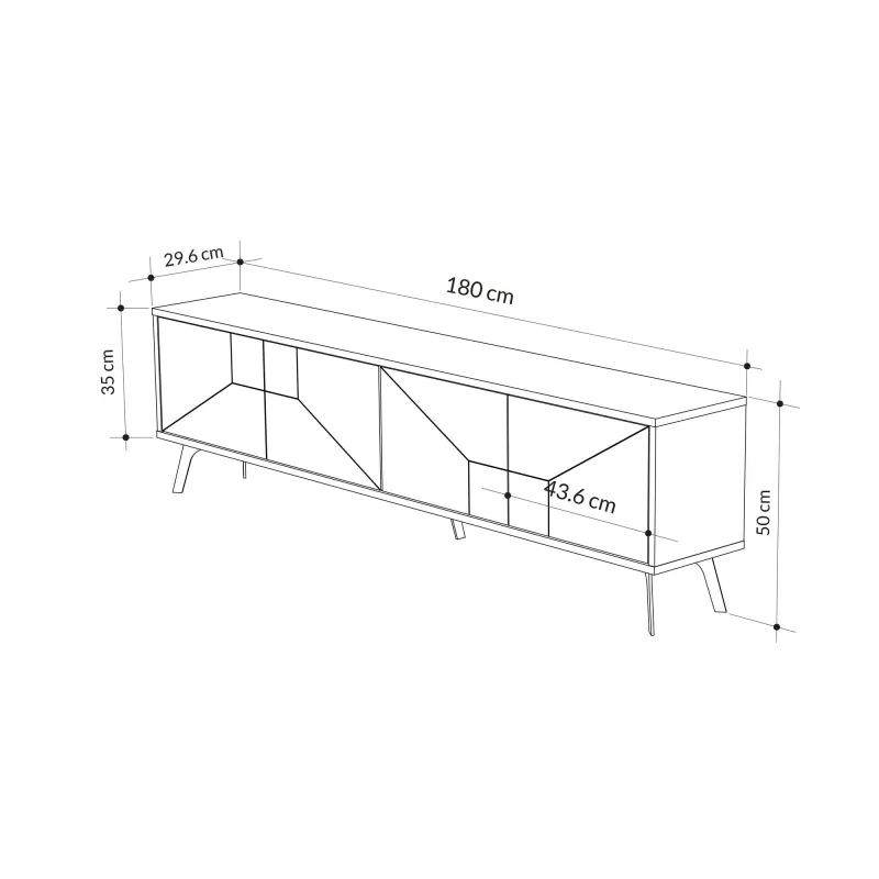 Comoda TV Dune - Oak 180 X 50 X 29.6  - 6